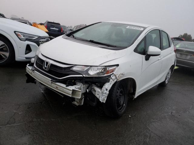 3HGGK5H46KM745303 - 2019 HONDA FIT LX WHITE photo 1