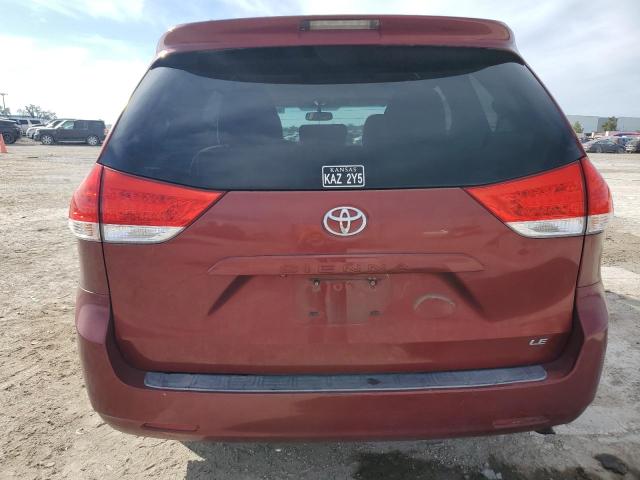 5TDKK3DC2BS006987 - 2011 TOYOTA SIENNA LE BURGUNDY photo 6