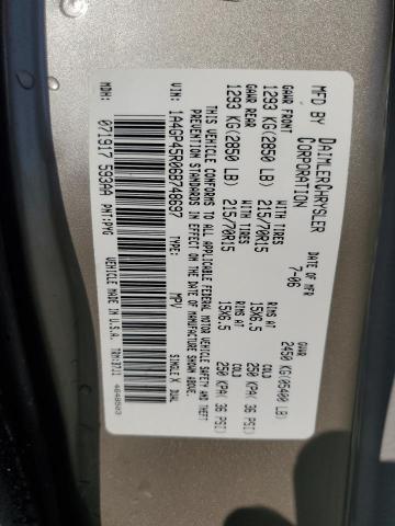 1A4GP45R06B748697 - 2006 CHRYSLER TOWN & COU ოქროსფერი ფოტო 13