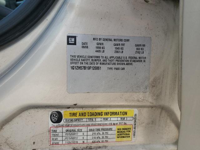 1G1ZH57B19F126861 - 2009 CHEVROLET MALIBU 1LT GOLD photo 13