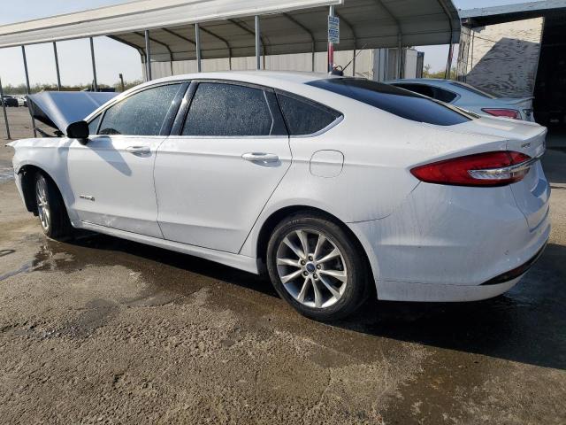 3FA6P0LU2HR142176 - 2017 FORD FUSION SE HYBRID WHITE photo 2