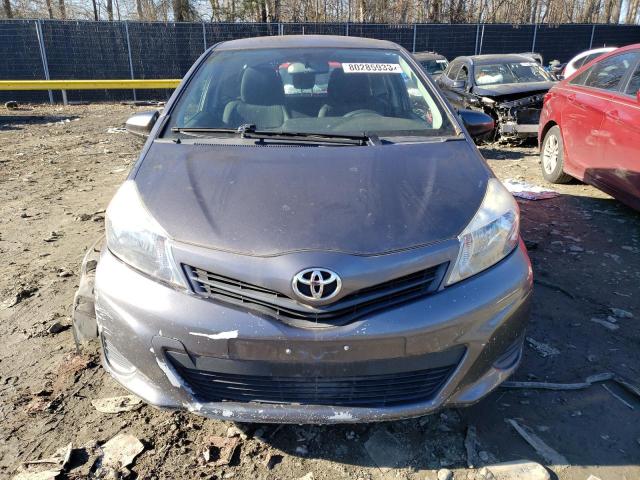 VNKJTUD3XEA012253 - 2014 TOYOTA YARIS GRAY photo 5