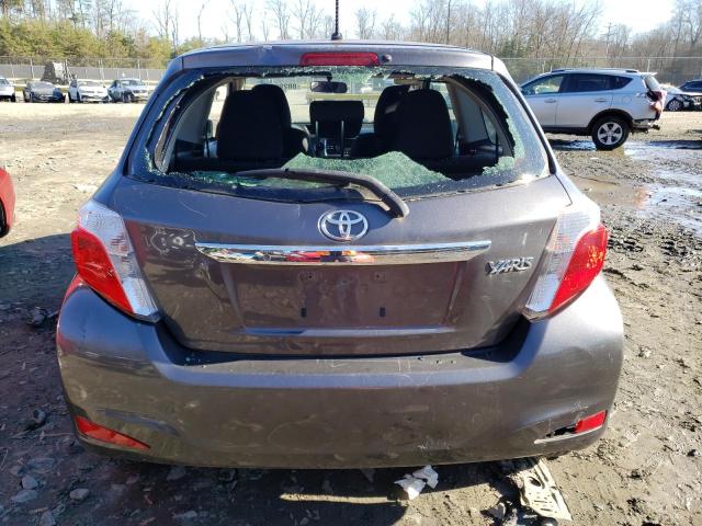 VNKJTUD3XEA012253 - 2014 TOYOTA YARIS GRAY photo 6