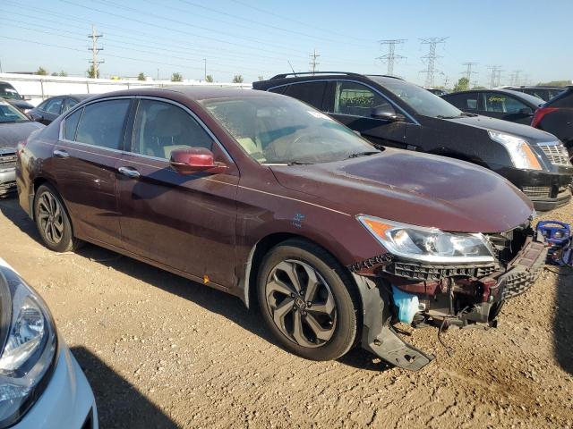 1HGCR2F86GA052654 - 2016 HONDA ACCORD EXL BURGUNDY photo 4