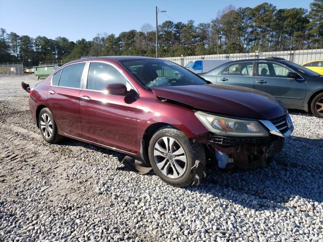 1HGCR2F36DA186046 - 2013 HONDA ACCORD LX BURGUNDY photo 4