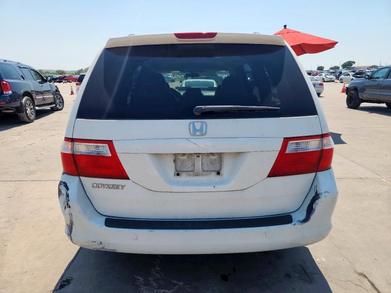 5FNRL38626B424881 - 2006 HONDA ODYSSEY EXL WHITE photo 6