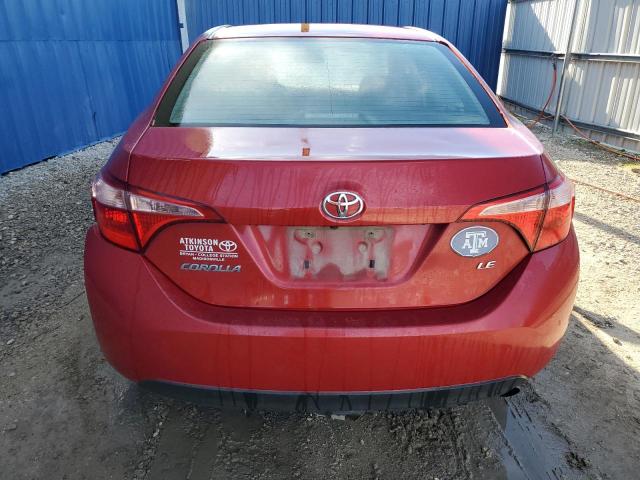 5YFBURHEXHP727536 - 2017 TOYOTA COROLLA L RED photo 6