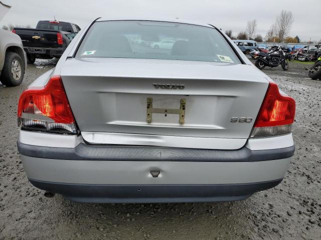 YV1RS61R122112986 - 2002 VOLVO S60 SILVER photo 6