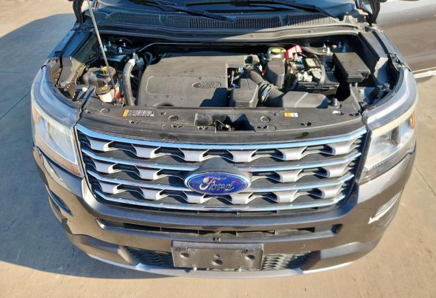 1FM5K7F87HGC09434 - 2017 FORD EXPLORER LIMITED GRAY photo 12