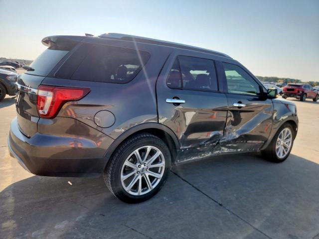 1FM5K7F87HGC09434 - 2017 FORD EXPLORER LIMITED GRAY photo 3