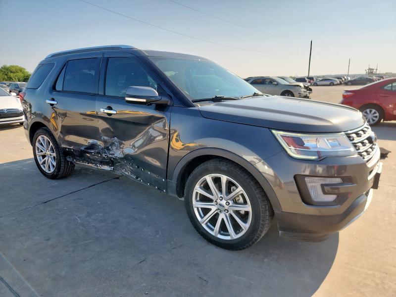 1FM5K7F87HGC09434 - 2017 FORD EXPLORER LIMITED GRAY photo 4