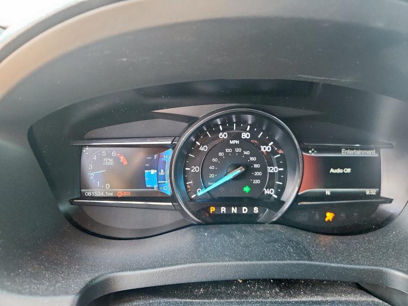 1FM5K7F87HGC09434 - 2017 FORD EXPLORER LIMITED GRAY photo 9