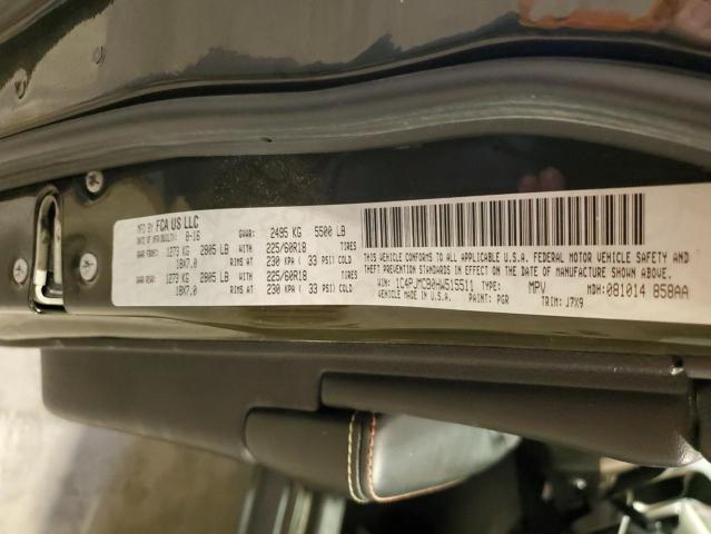 1C4PJMCB0HW515511 - 2017 JEEP CHEROKEE LATITUDE GREEN photo 14