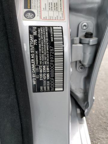 WDDGF8BB0CF897287 - 2012 MERCEDES-BENZ C 300 4MATIC SILVER photo 12