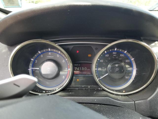 5NPEC4AC2DH587663 - 2013 HYUNDAI SONATA SE ნაცრისფერი ფოტო 9