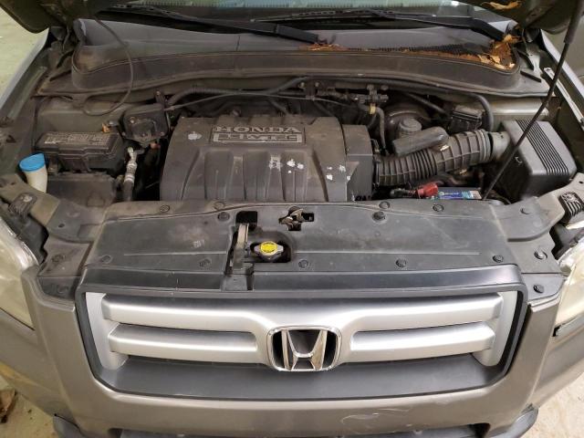 5FNYF281X7B011299 - 2007 HONDA PILOT LX GRAY photo 11