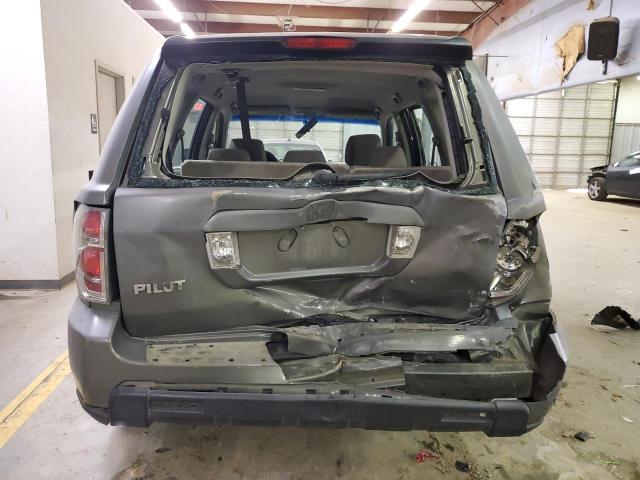 5FNYF281X7B011299 - 2007 HONDA PILOT LX GRAY photo 6