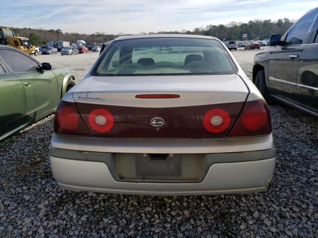 2G1WF52E719155336 - 2001 CHEVROLET IMPALA SILVER photo 6