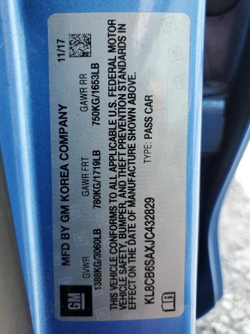 KL8CB6SAXJC432829 - 2018 CHEVROLET SPARK LS Blau Foto 13