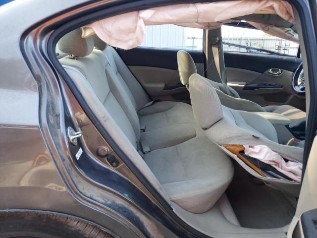 19XFB2F56CE010286 - 2012 HONDA CIVIC LX BROWN photo 10