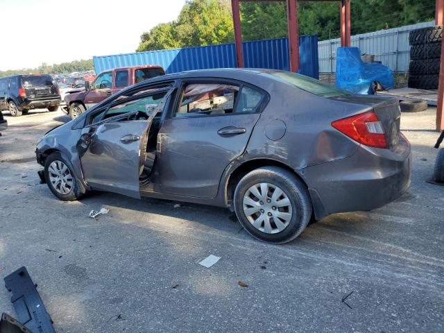 19XFB2F56CE010286 - 2012 HONDA CIVIC LX BROWN photo 2