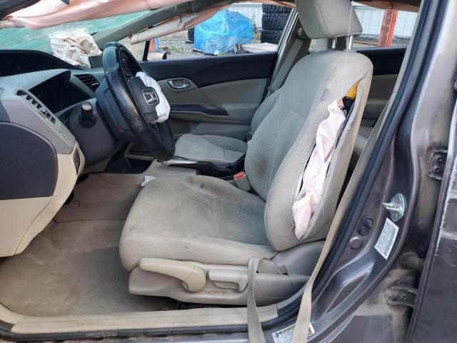 19XFB2F56CE010286 - 2012 HONDA CIVIC LX BROWN photo 7