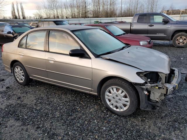 2HGES16605H544245 - 2005 HONDA CIVIC LX GOLD photo 4