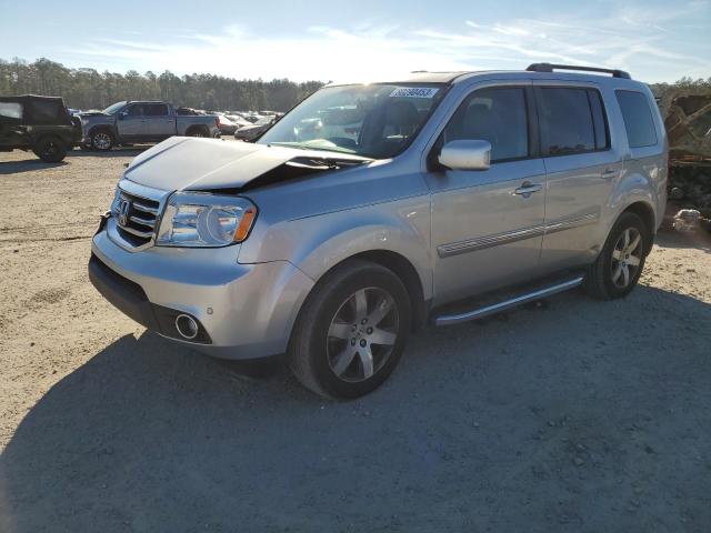 5FNYF4H94EB011944 - 2014 HONDA PILOT TOURING SILVER photo 1