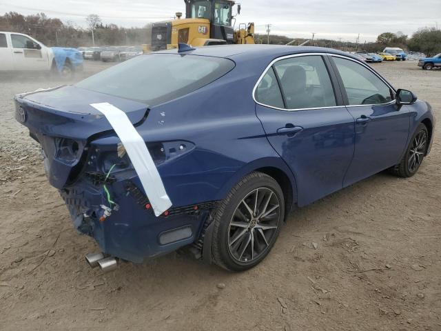 4T1G11AK6RU214493 - 2024 TOYOTA CAMRY SE NIGHT SHADE BLUE photo 3