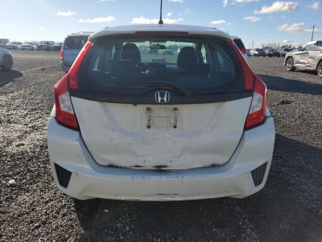 3HGGK5G57GM101360 - 2016 HONDA FIT LX WHITE photo 6