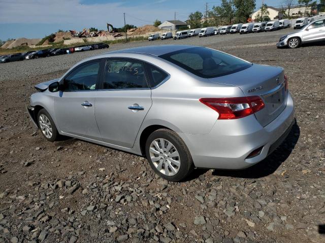 3N1AB7AP8KY444113 - 2019 NISSAN SENTRA S 银色 照片 2