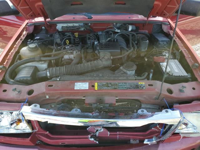 1FTYR10D49PA42693 - 2009 FORD RANGER BURGUNDY photo 11