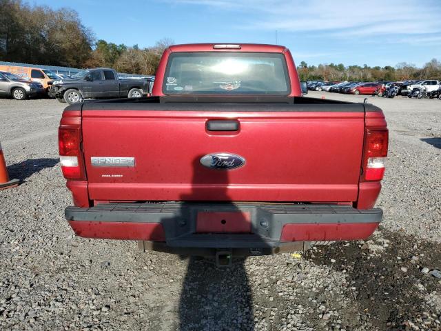 1FTYR10D49PA42693 - 2009 FORD RANGER BURGUNDY photo 6