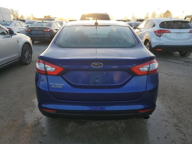 3FA6P0G70DR361426 - 2013 FORD FUSION S BLUE photo 6