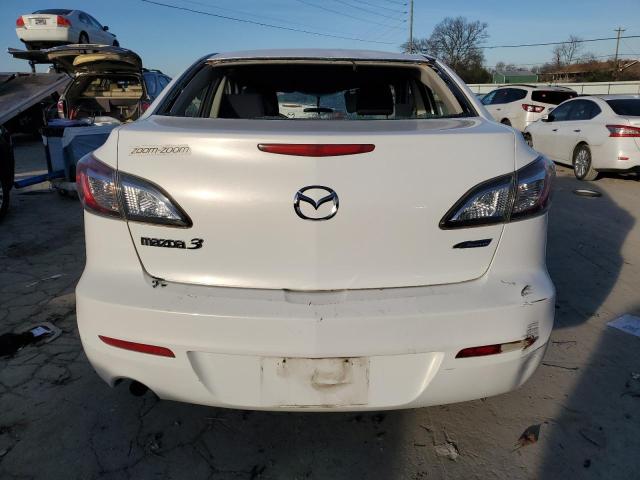 JM1BL1U77D1739797 - 2013 MAZDA 3 I WHITE photo 6