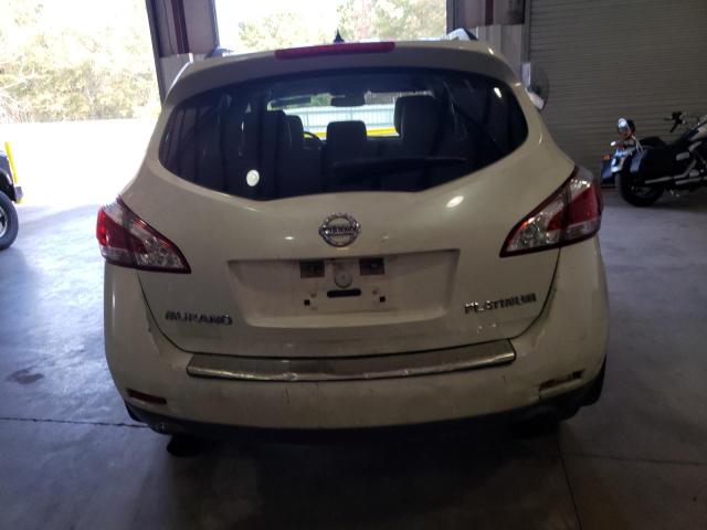 JN8AZ1MU0EW415938 - 2014 NISSAN MURANO S WHITE photo 6