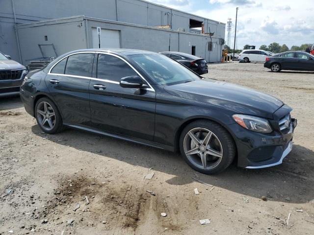 55SWF4KB9FU065629 - 2015 MERCEDES-BENZ C 300 4MATIC BLACK photo 4