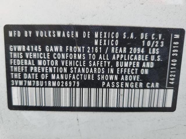 3VW7M7BU1RM026979 - 2024 VOLKSWAGEN JETTA SE Weiß Foto 13