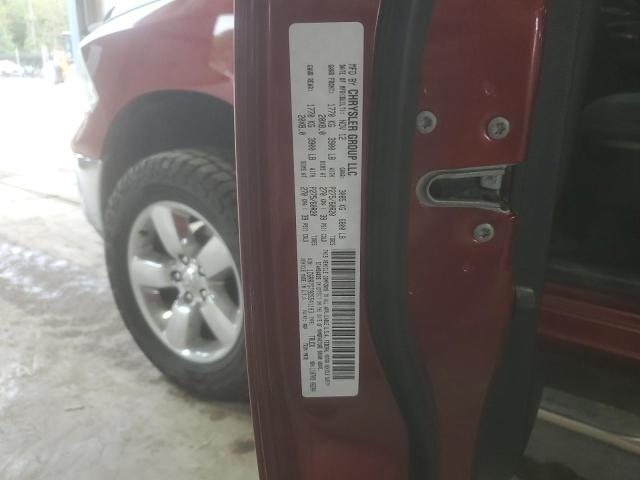 1C6RR7GT9DS541183 - 2013 RAM 1500 SLT RED photo 12