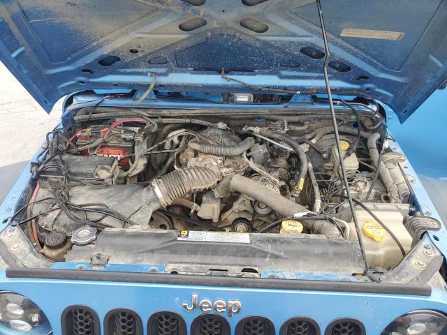 1J4AA2D12AL104788 - 2010 JEEP WRANGLER SPORT BLUE photo 11