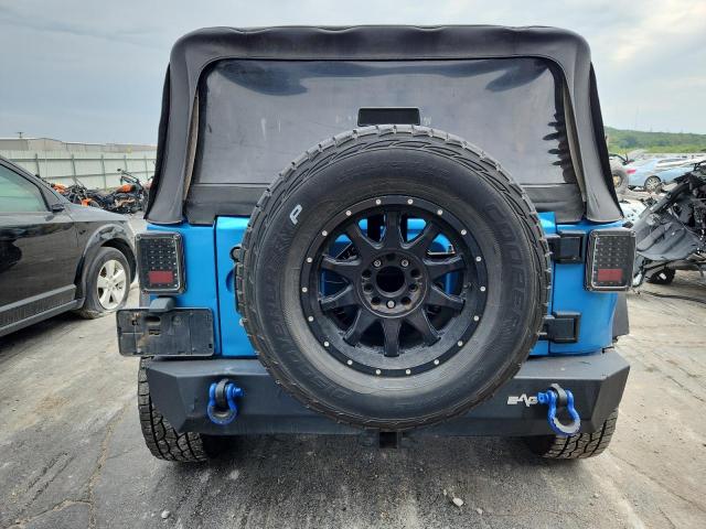 1J4AA2D12AL104788 - 2010 JEEP WRANGLER SPORT BLUE photo 6