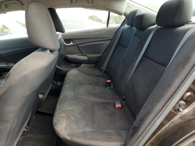 2HGFB2F57DH593538 - 2013 HONDA CIVIC LX Մոխրագույն լուսանկար 10