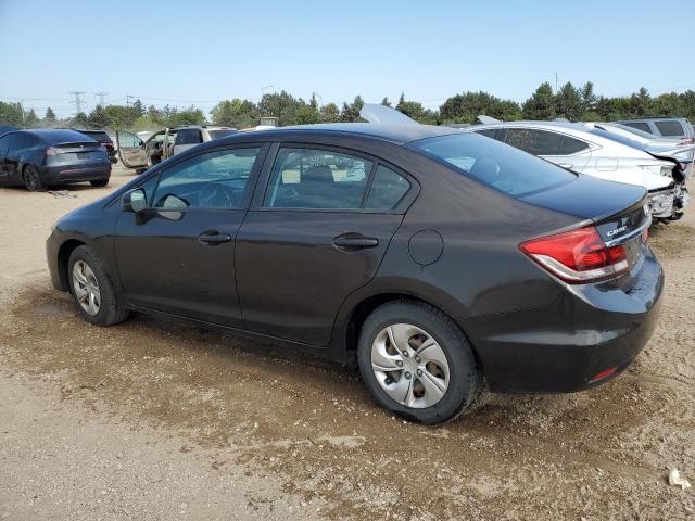 2HGFB2F57DH593538 - 2013 HONDA CIVIC LX Մոխրագույն լուսանկար 2