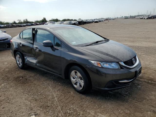 2HGFB2F57DH593538 - 2013 HONDA CIVIC LX Մոխրագույն լուսանկար 4