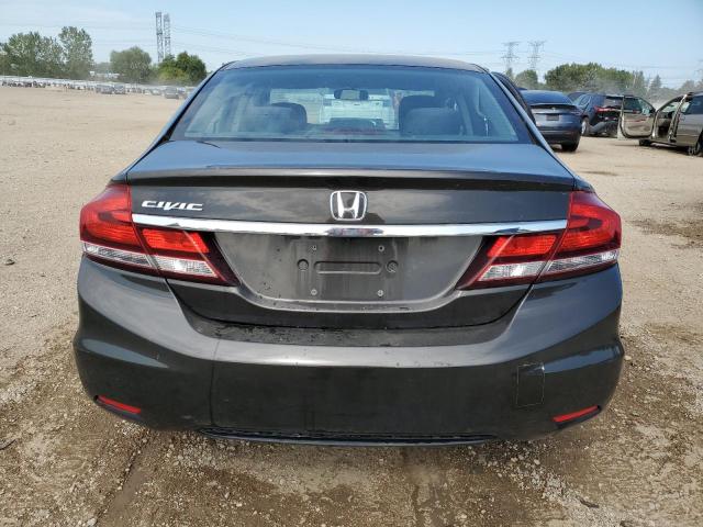 2HGFB2F57DH593538 - 2013 HONDA CIVIC LX Մոխրագույն լուսանկար 6