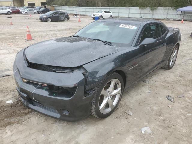 2G1FD1E38F9164465 - 2015 CHEVROLET CAMARO LT GRAY photo 1