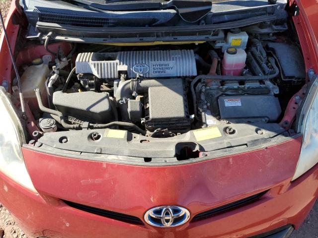 JTDKN3DU0D0341574 - 2013 TOYOTA PRIUS RED photo 11