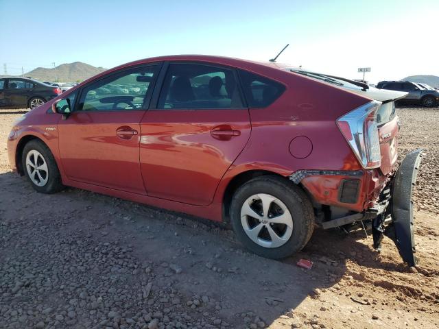 JTDKN3DU0D0341574 - 2013 TOYOTA PRIUS RED photo 2