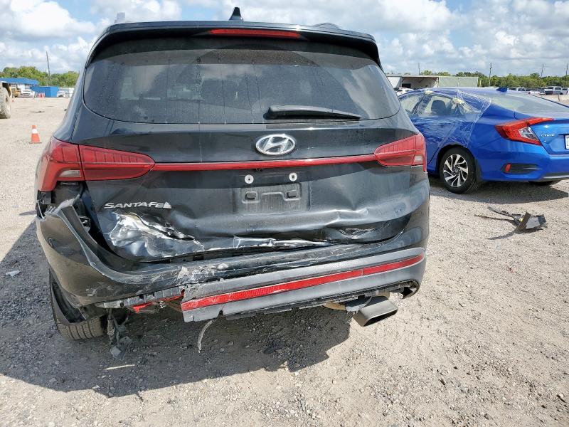 5NMS64AJ9MH360489 - 2021 HYUNDAI SANTA FE SEL BLACK photo 6