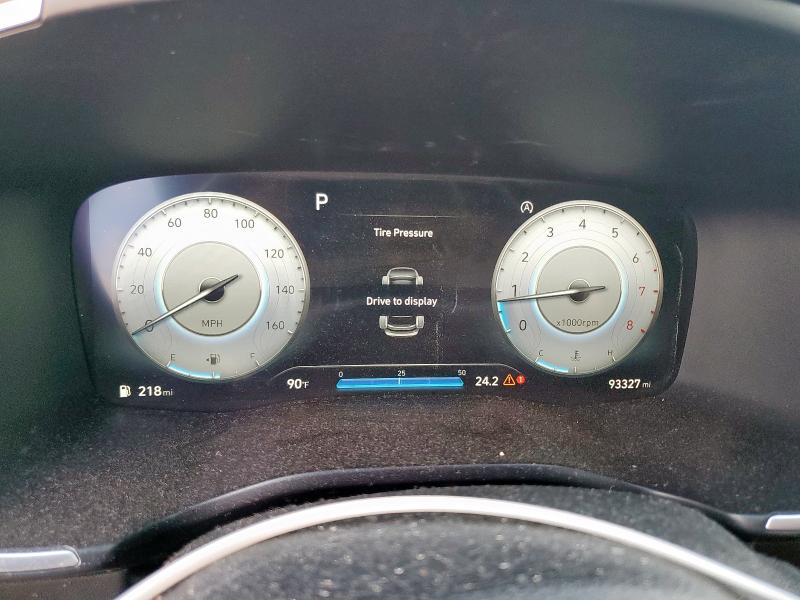 5NMS64AJ9MH360489 - 2021 HYUNDAI SANTA FE SEL BLACK photo 9